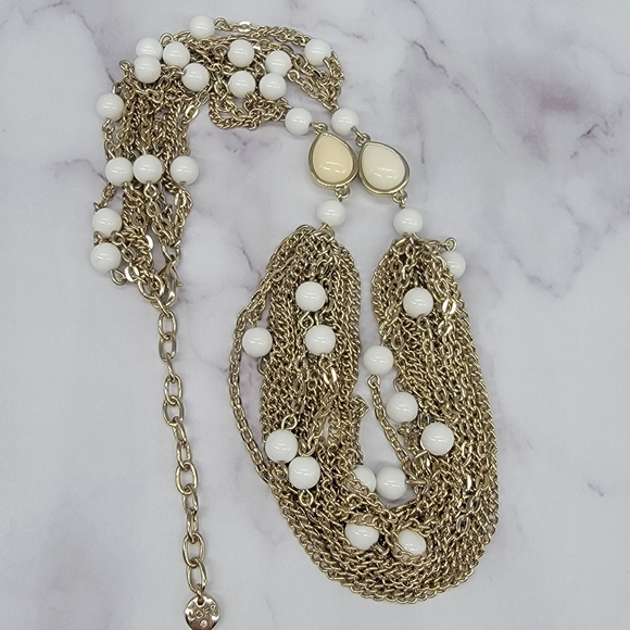 LOFT Multi Strand Statement Necklace - Picture 7 of 8